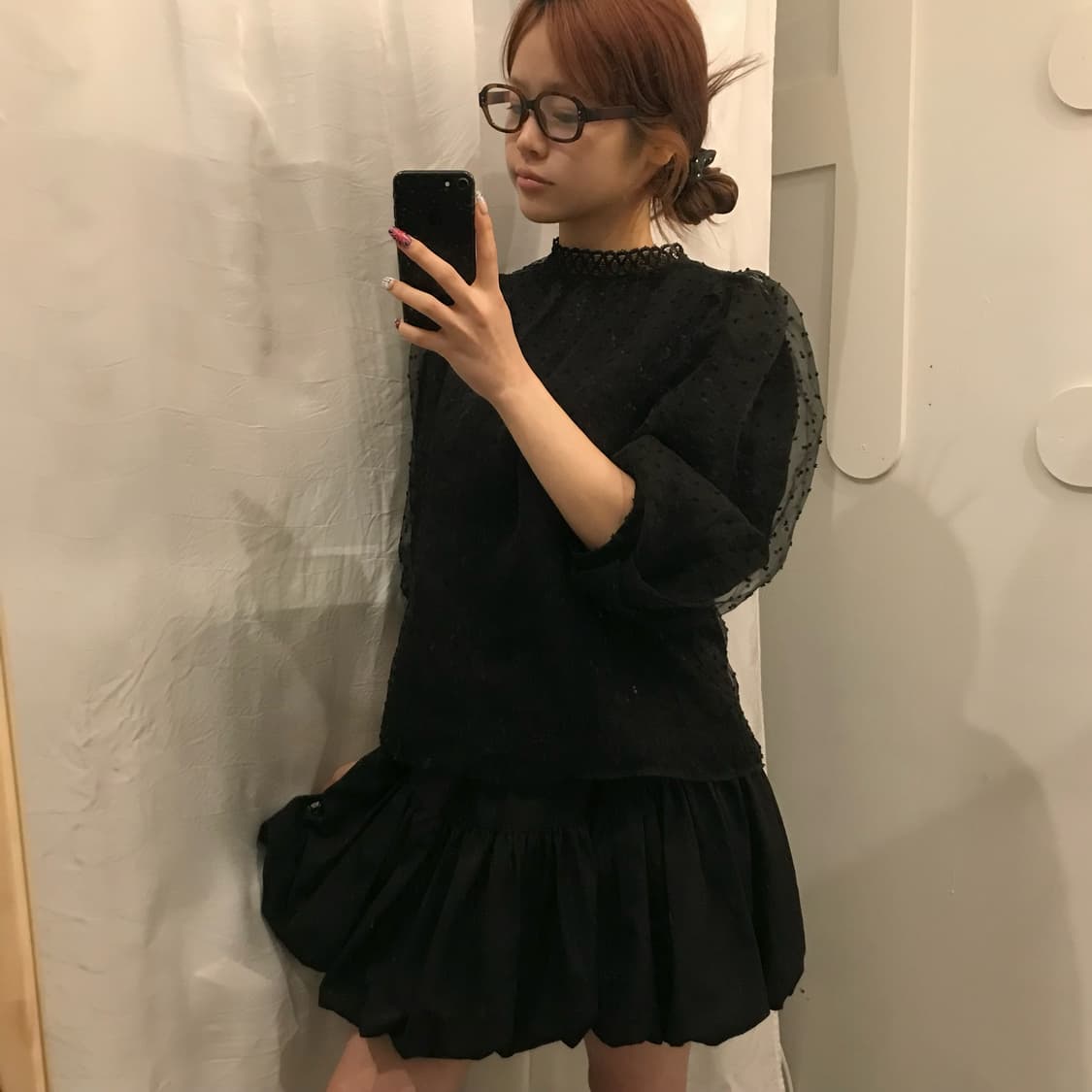 Anna Sui 안나수이 고스로리 레이스 시스루 탑 상품이미지1