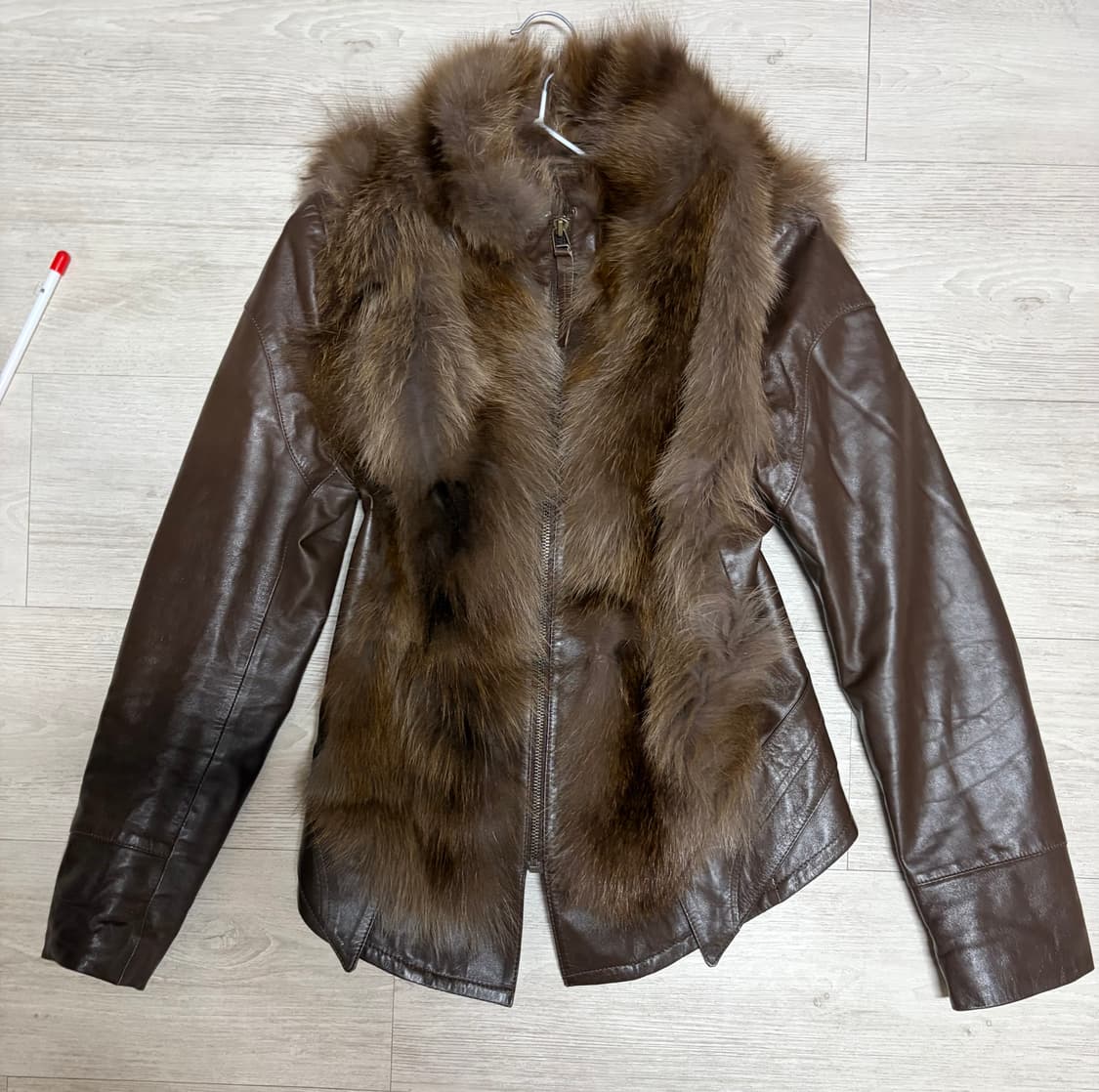 케토 퍼 가죽자켓 퍼자켓 빈티지 리얼레더 리얼퍼 갸루 페어리 펑크 와투케 상품이미지1