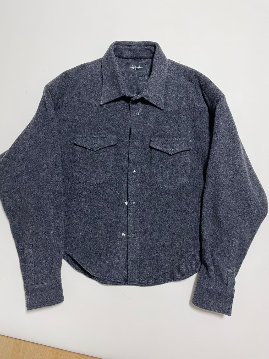 언유즈드 울 웨스턴 오버셔츠 숏자켓 상품이미지4
