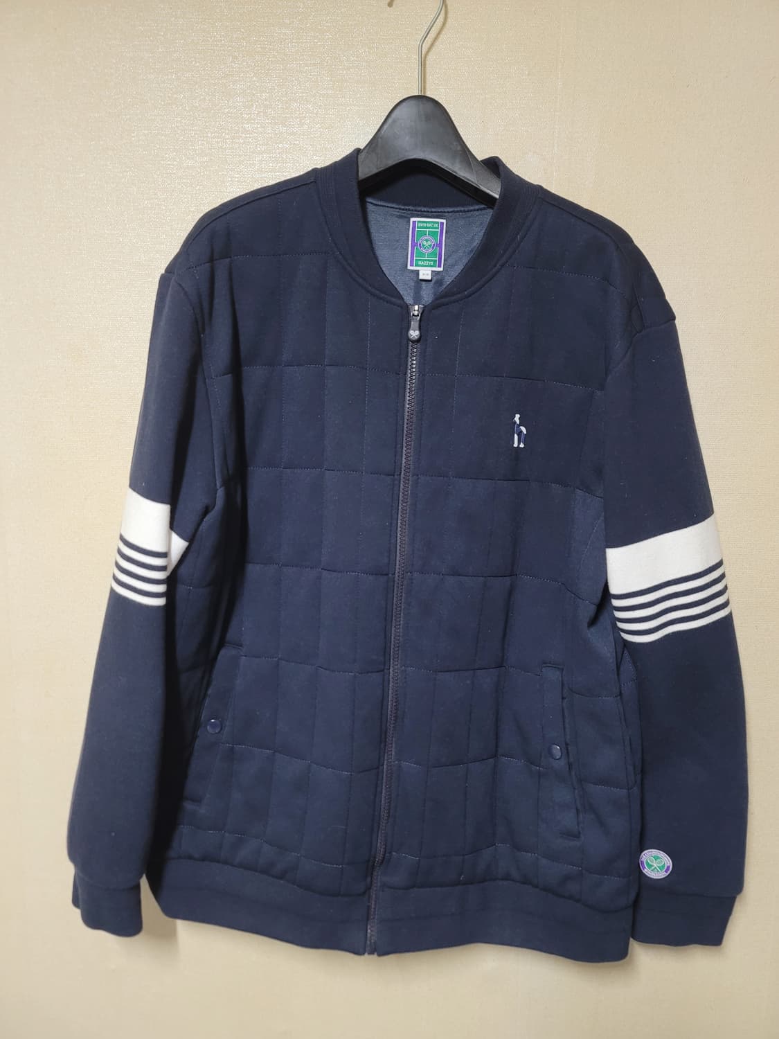 빅사이즈(110) 헤지스 라인배색 방풍 점퍼 상품이미지1