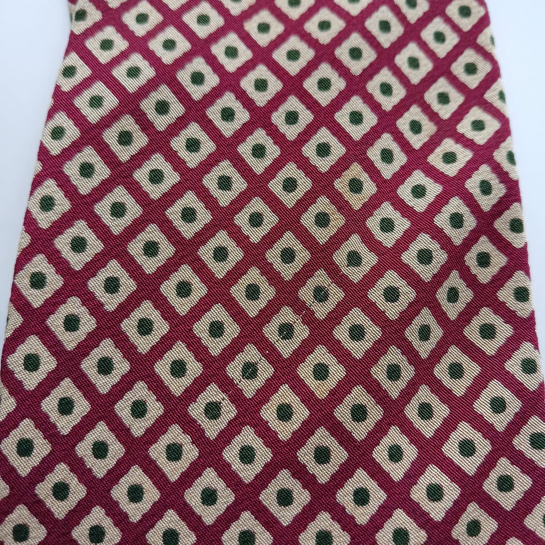 조르지오 아르마니 실크 기하 패턴 넥타이 10.1cm B등급 A18727 상품이미지8