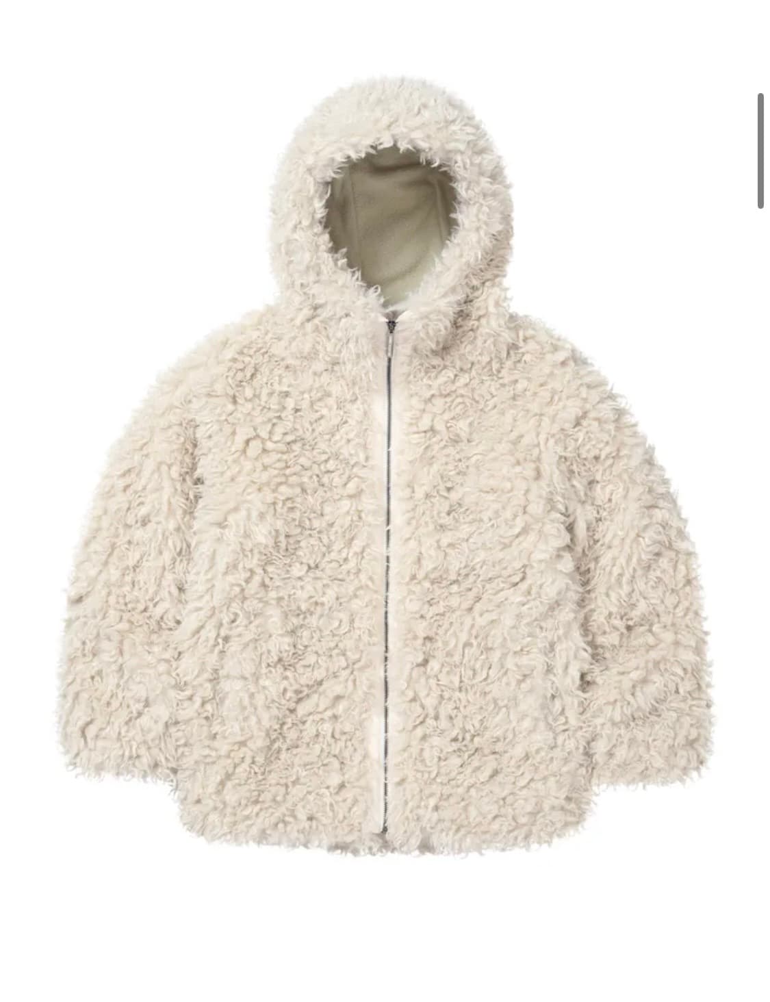 웰빙익스프레스 퍼 후드 shealing fer hoodie ivory  상품이미지3