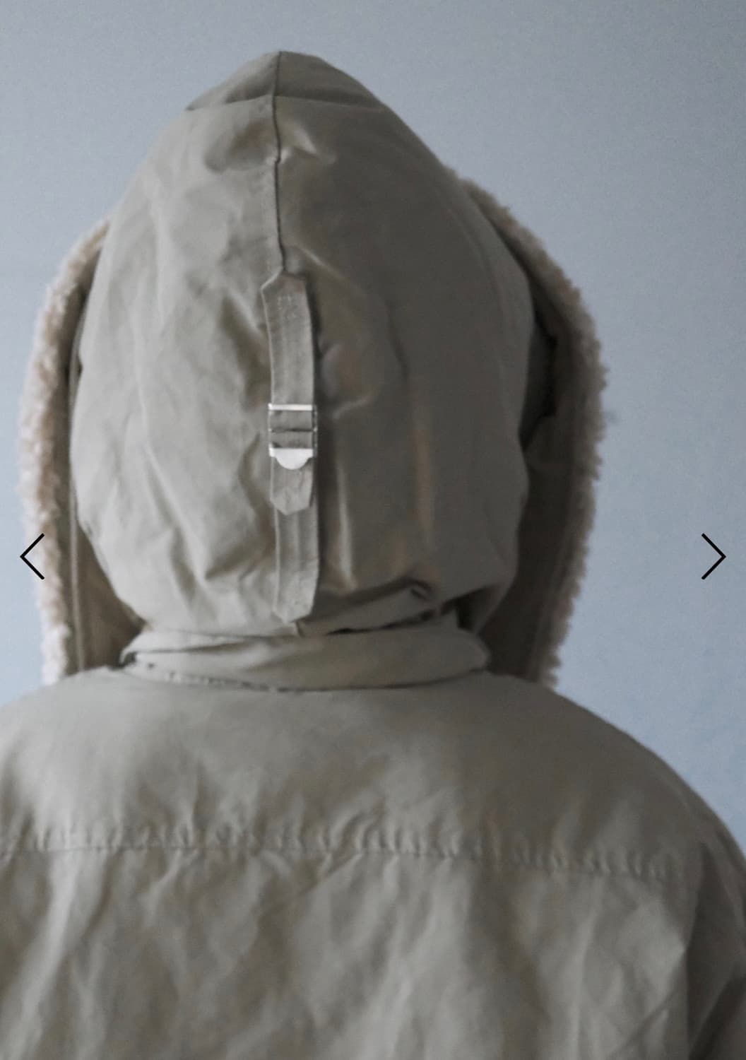 키이라 카키베이지 야상 패딩(덕다운 100) 상품이미지4