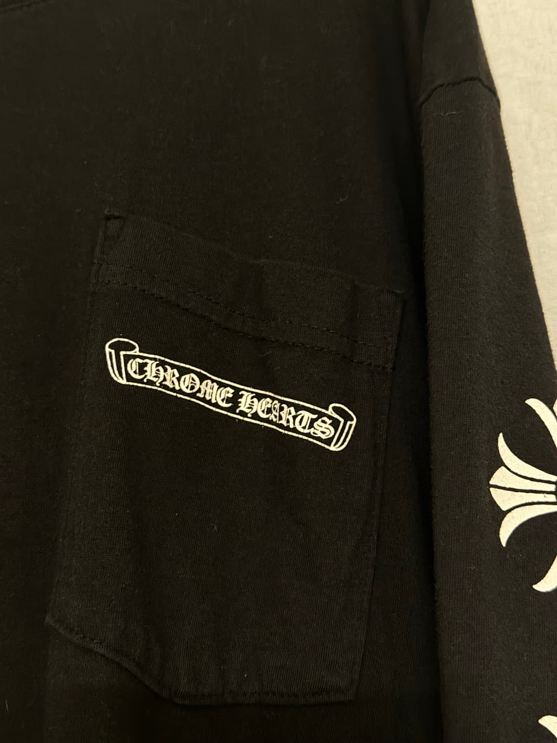 크롬하츠 크로스 레터링 롱슬리브 티셔츠 상품이미지5