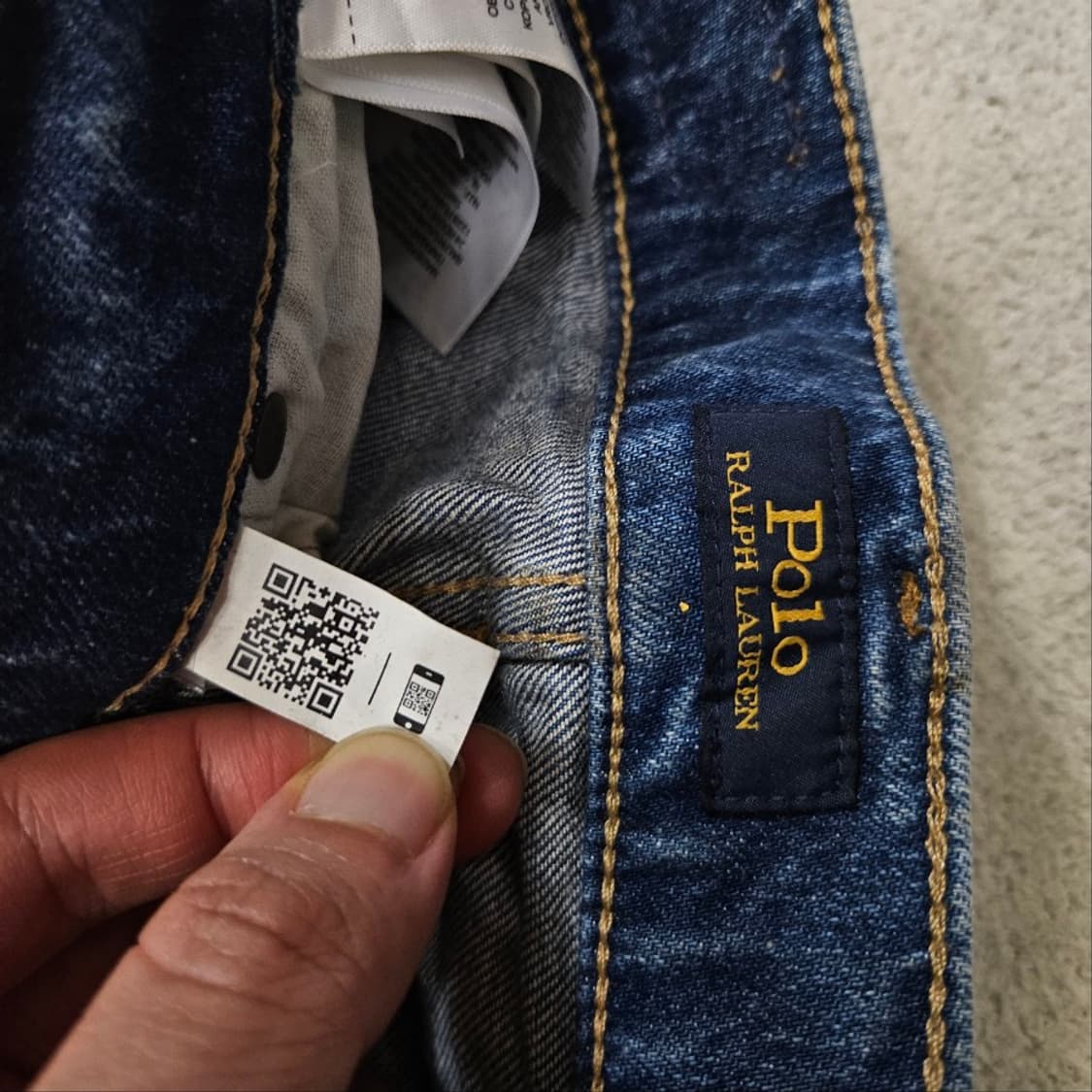폴로 랄프 로렌 QR 플레어 데님 팬츠 26 상품이미지6