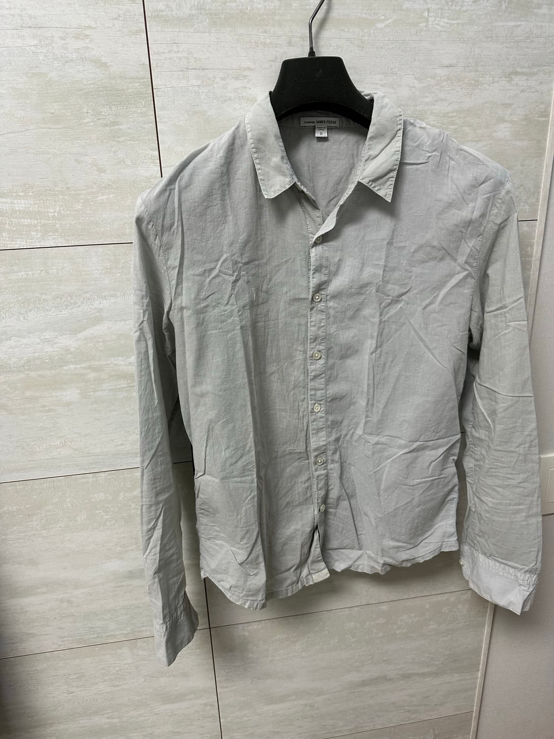 제임스 펄스 그린 그레이 면 셔츠 0  상품이미지1