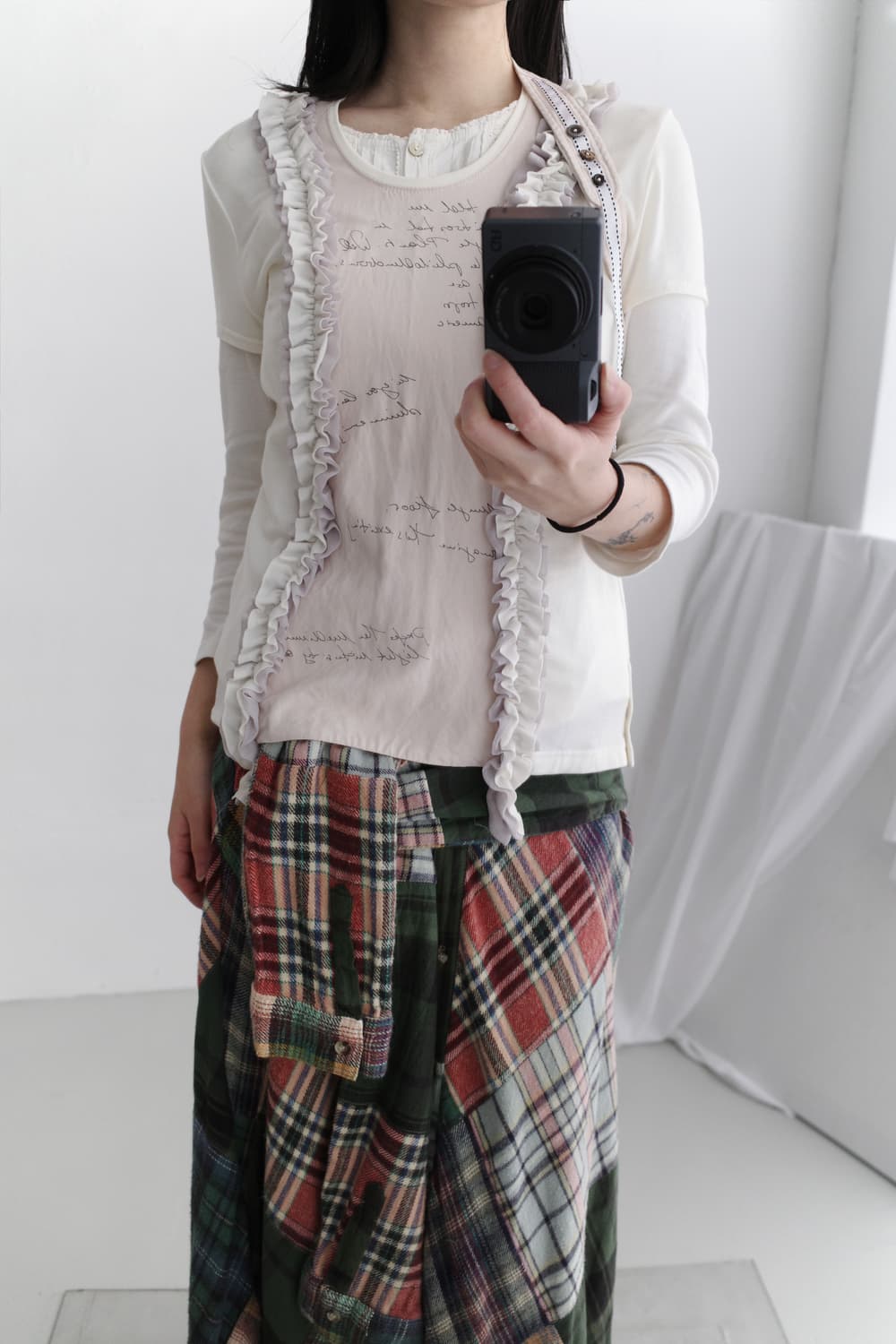 frill lettering half T  상품이미지8