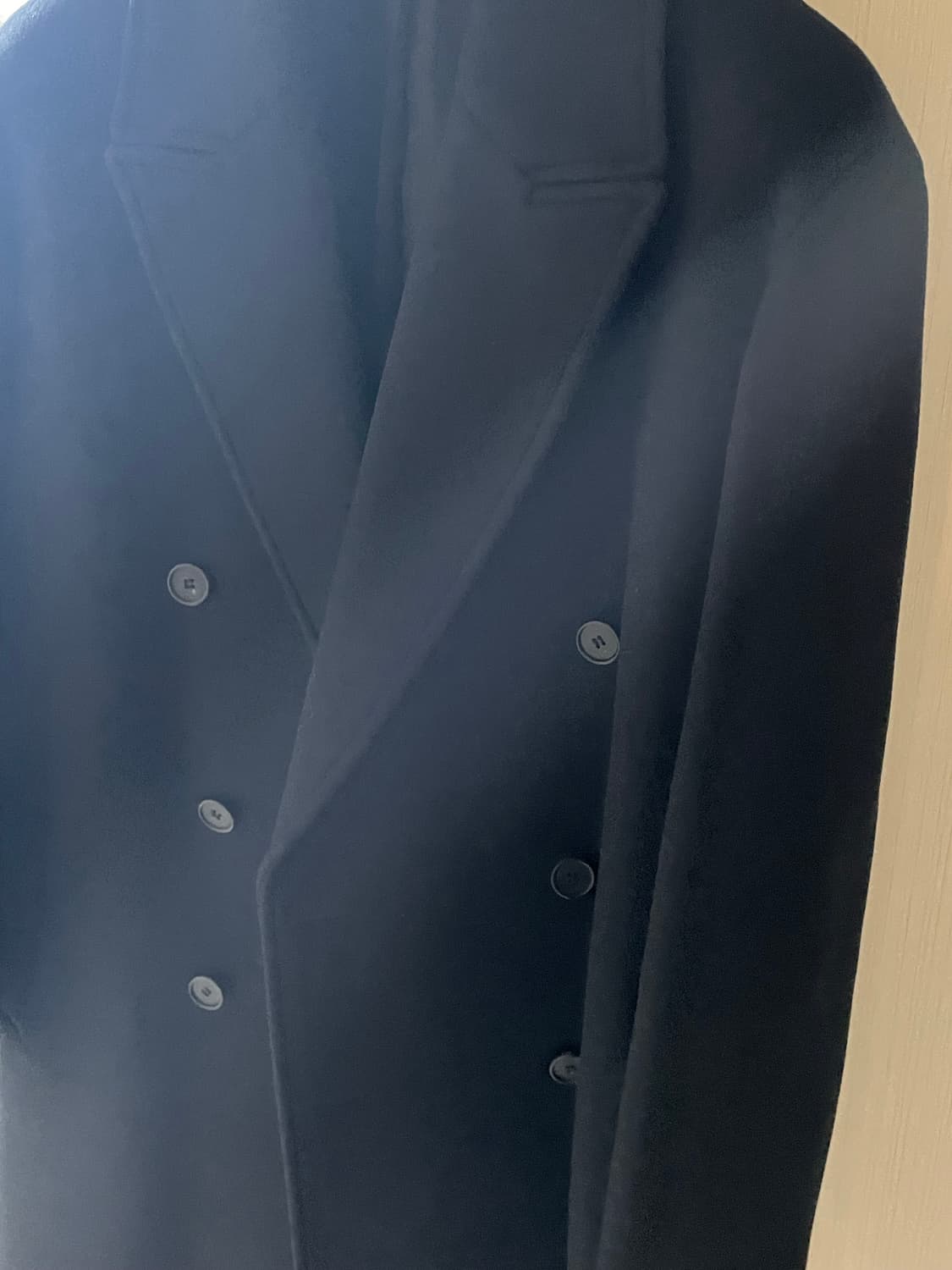 MTR 오버핏 더블 롱 코트 (블랙) 상품이미지3