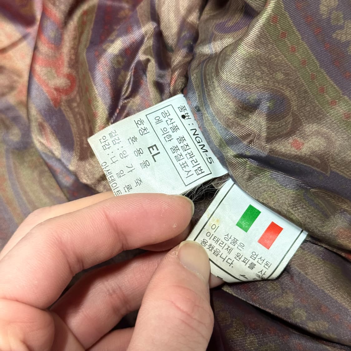 VTG 빈티지 100% 쉽스킨 양가죽 레더 봄버 자켓 상품이미지9