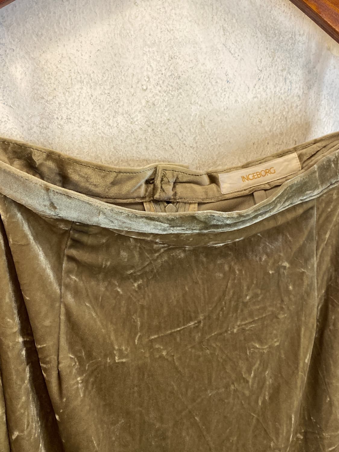 Japan vintage 벨벳 롱스커트 24inch 상품이미지2