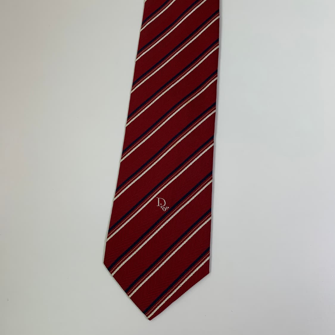 디올(Dior) 스트라이프 넥타이 명품 혼방 A-A+등급 7.5cm 상품이미지8