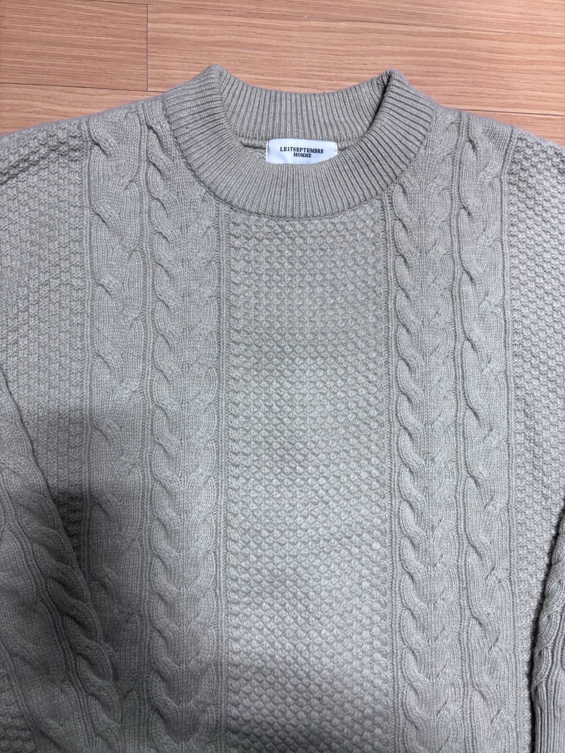 르917 남성 케이블니트 르셉템버 상품이미지4