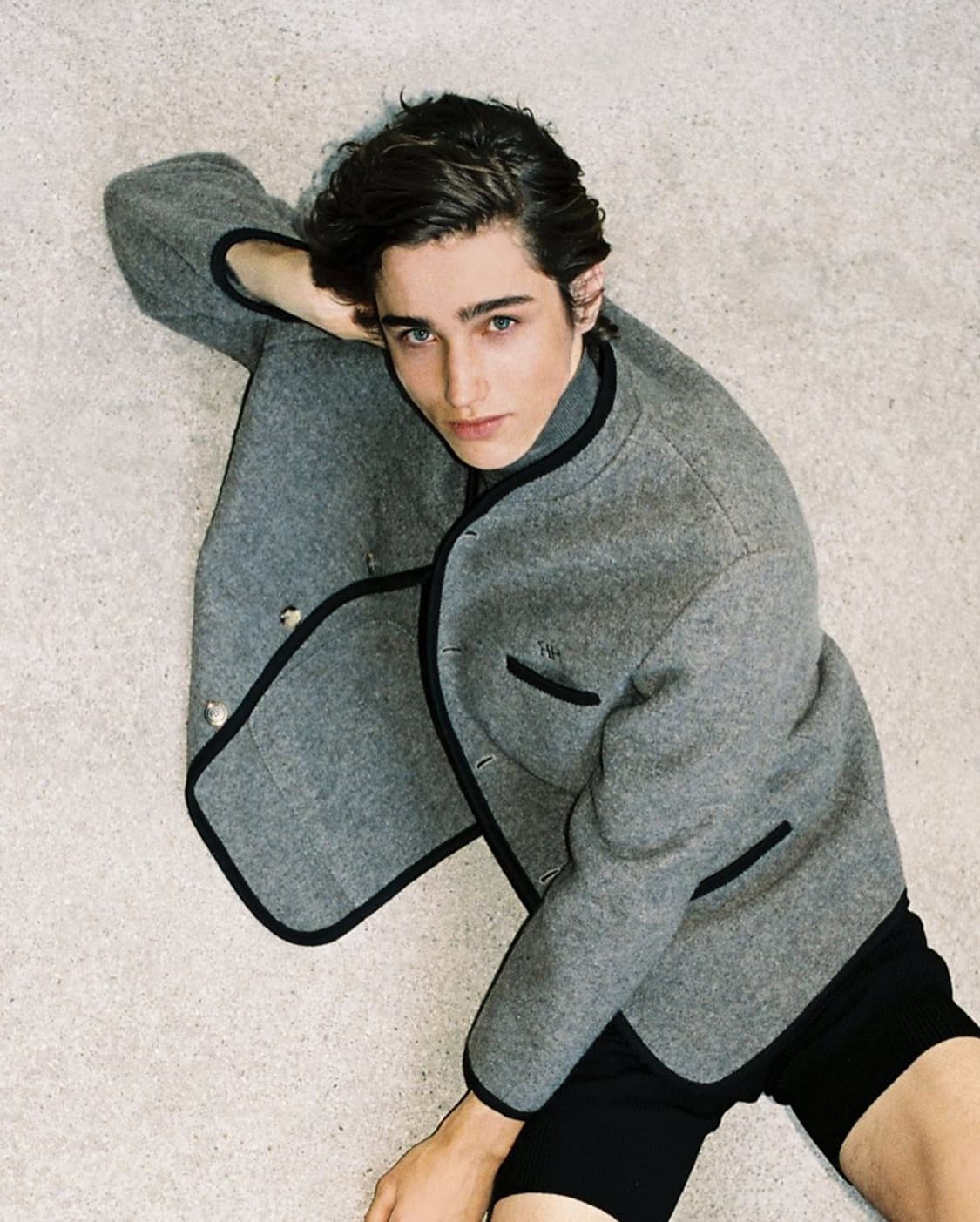 XL) RIER 리에르 워커 자켓 그레이 상품이미지9