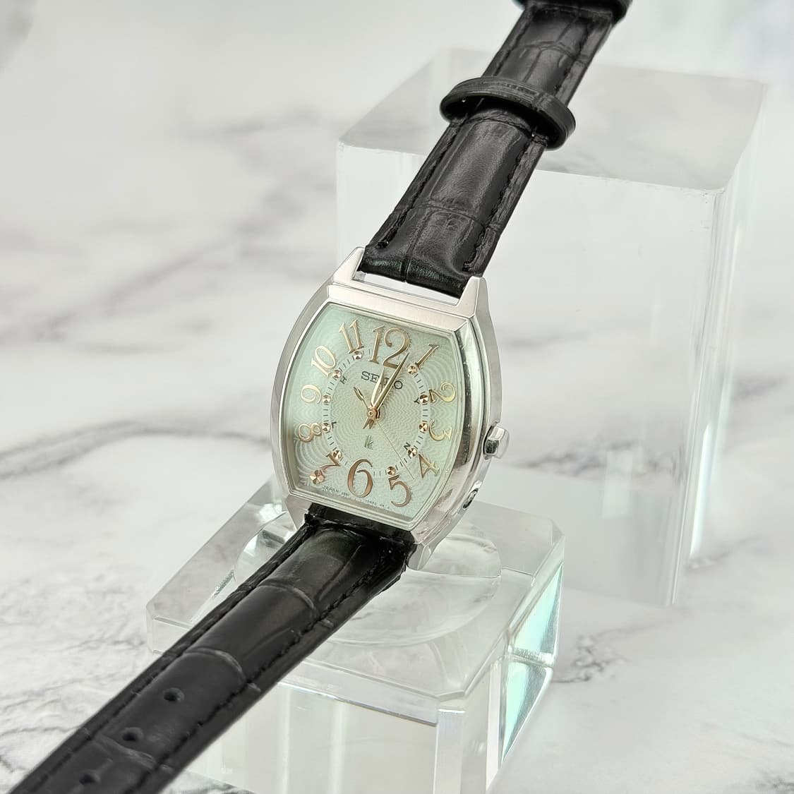 80s90s 빈티지 세이코 루키아 기요쉐 패턴 썬레이 워치 상품이미지2