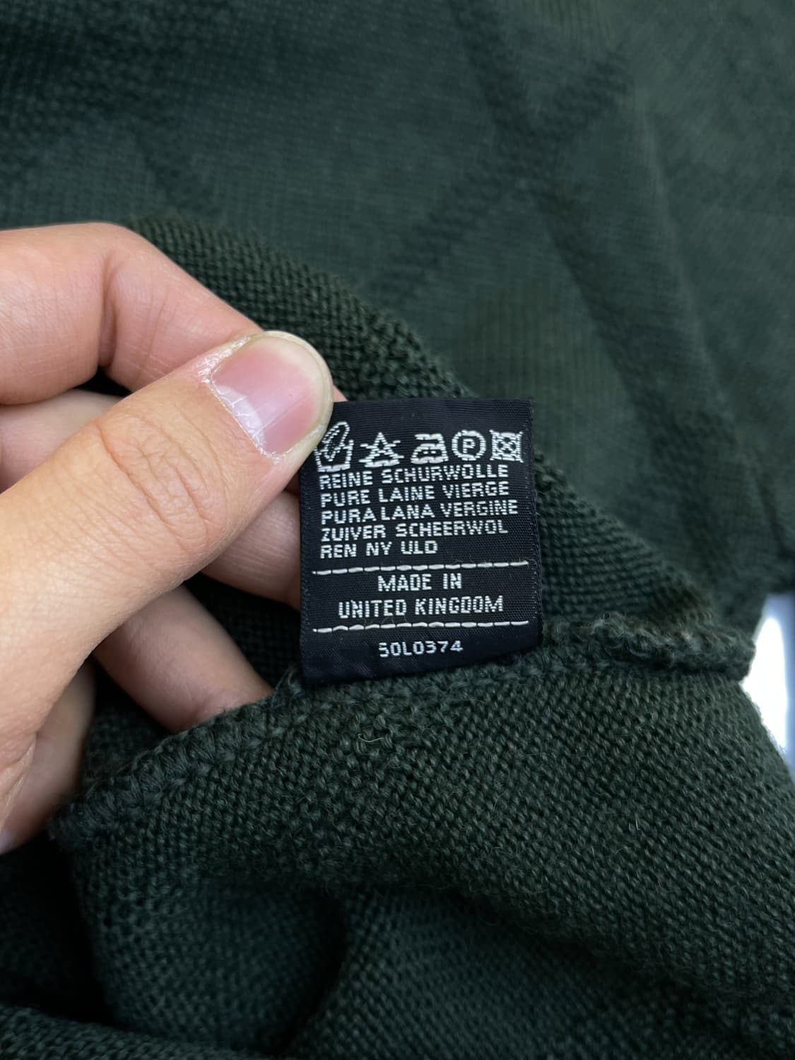 버버리 90s 아가일 코만도 스웨터 상품이미지8