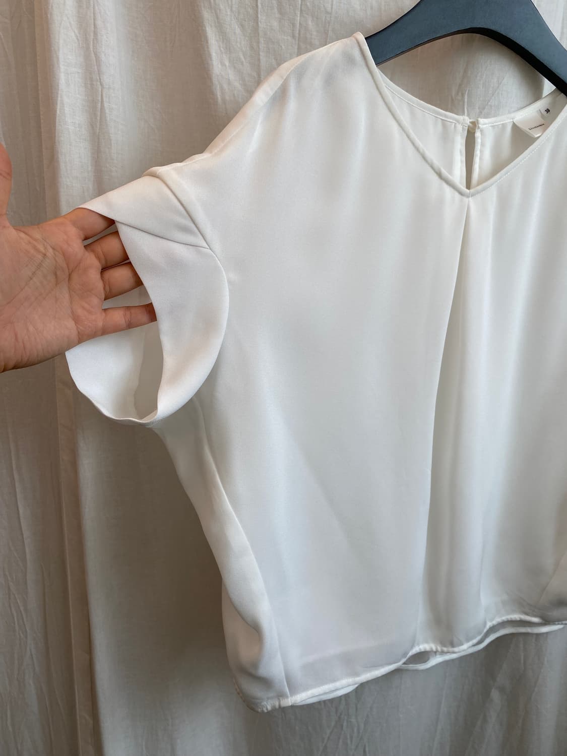 LITTLECHIC 화이트 반팔블라우스(M) 상품이미지4