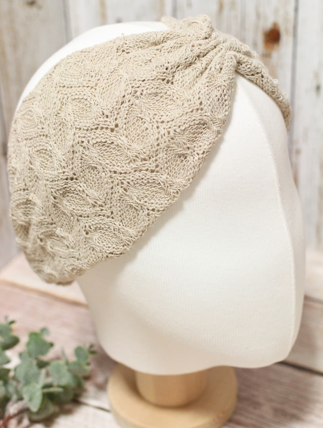 핸드메이드 베이지 니트 헤어밴드 상품이미지7