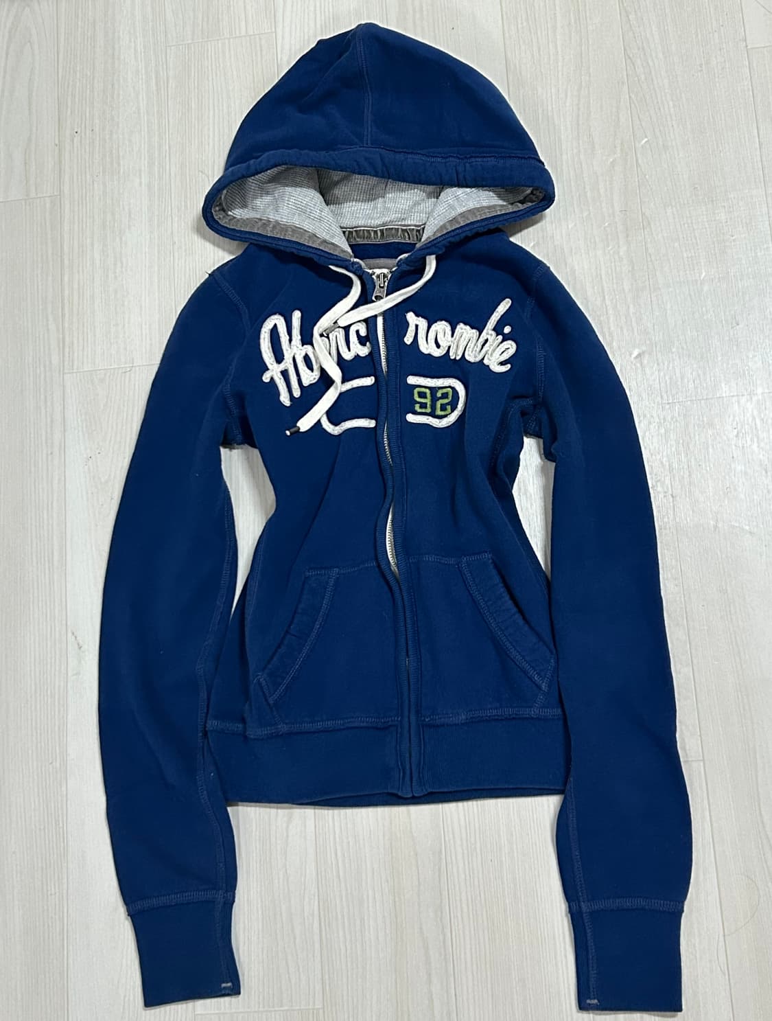 💙유일매물 아베크롬비 딥블루 딱붙핏 후드집업 💙 상품이미지1