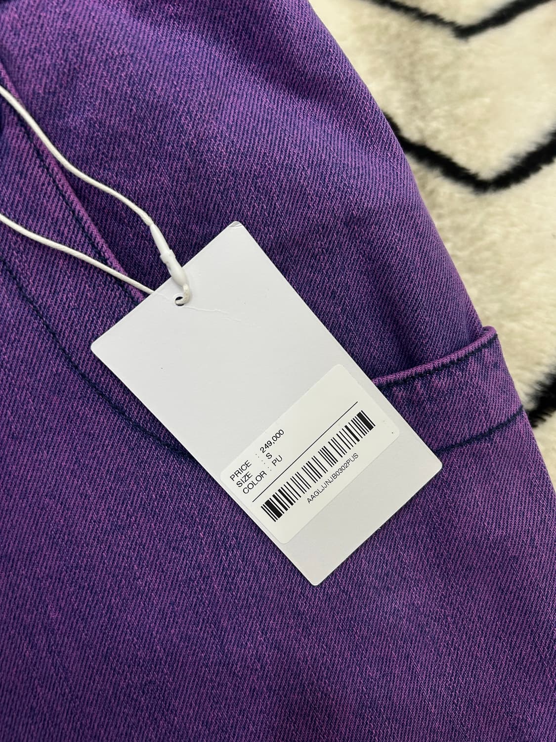 [S]Theilma 더일마 와이드 데님팬츠/퍼플 상품이미지5