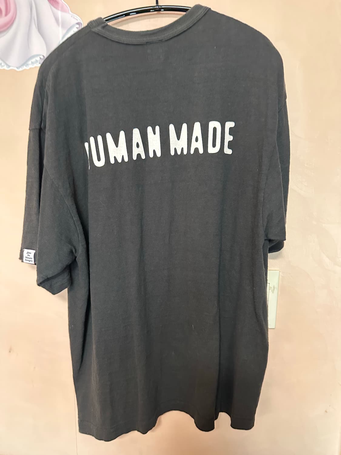 XL) 휴먼 메이드 하트 뱃지 티셔츠 블랙 상품이미지6