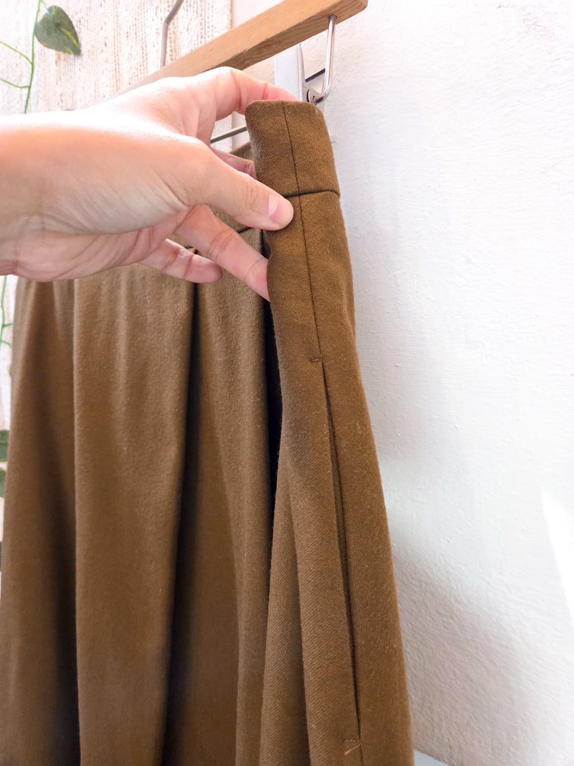 카멜 울스커트 상품이미지4