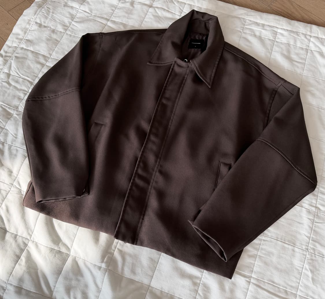 오버핏 브라운 카라 자켓 M사이즈 상품이미지1