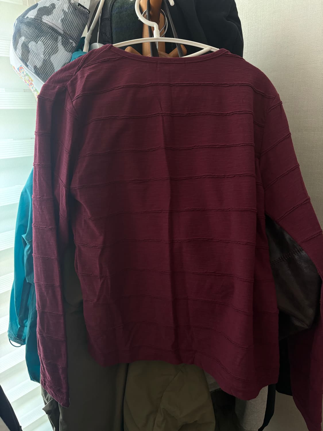  사파리스팟 1/2 WAVE L/S (BURGUNDY) 상품이미지5