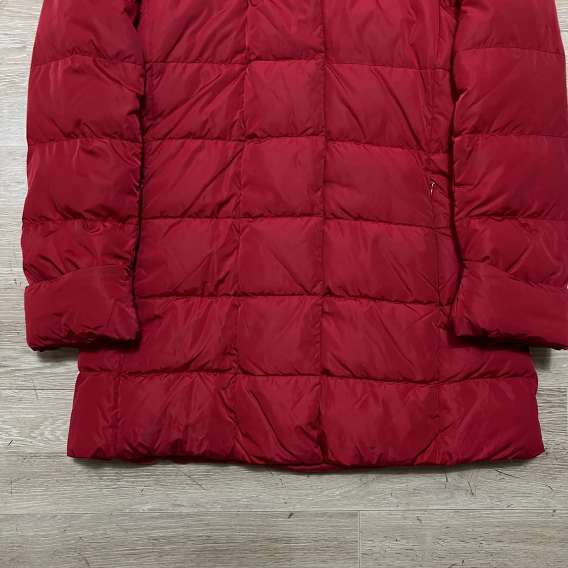 막스마라 위켄드 여성 후드 롱 코트패딩 점퍼 [레드] 36(S/90) 상품이미지3