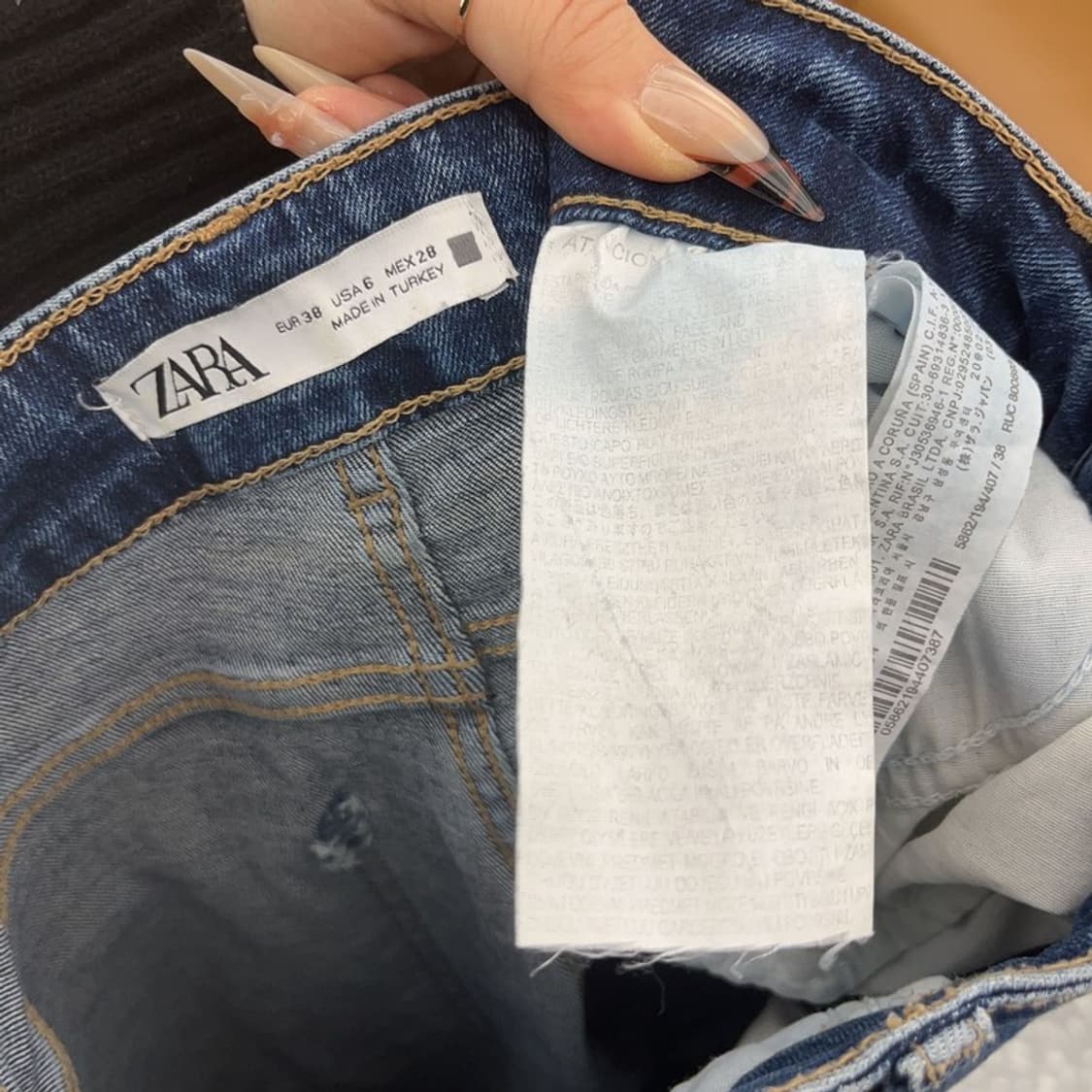 자라 ZARA 모던캐주얼 스판 부츠컷 데님팬츠 28인치 C08431 상품이미지6