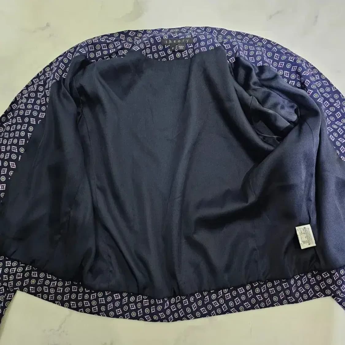 띠어리 패턴 블루종 자켓~55 상품이미지5