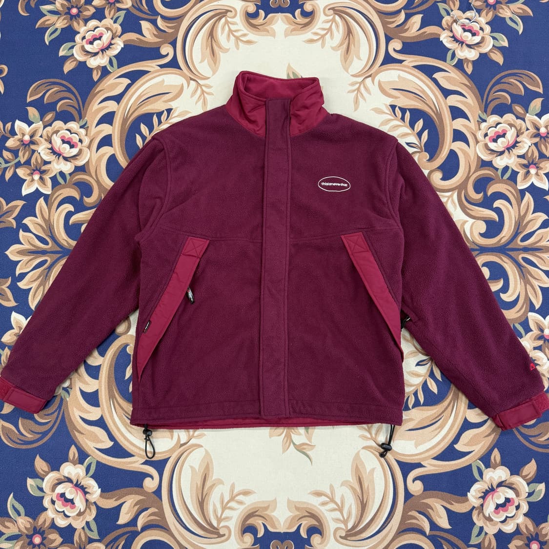 (M)디스이즈네버댓 thisisneverthat 후리스 자켓(버건디) 상품이미지1