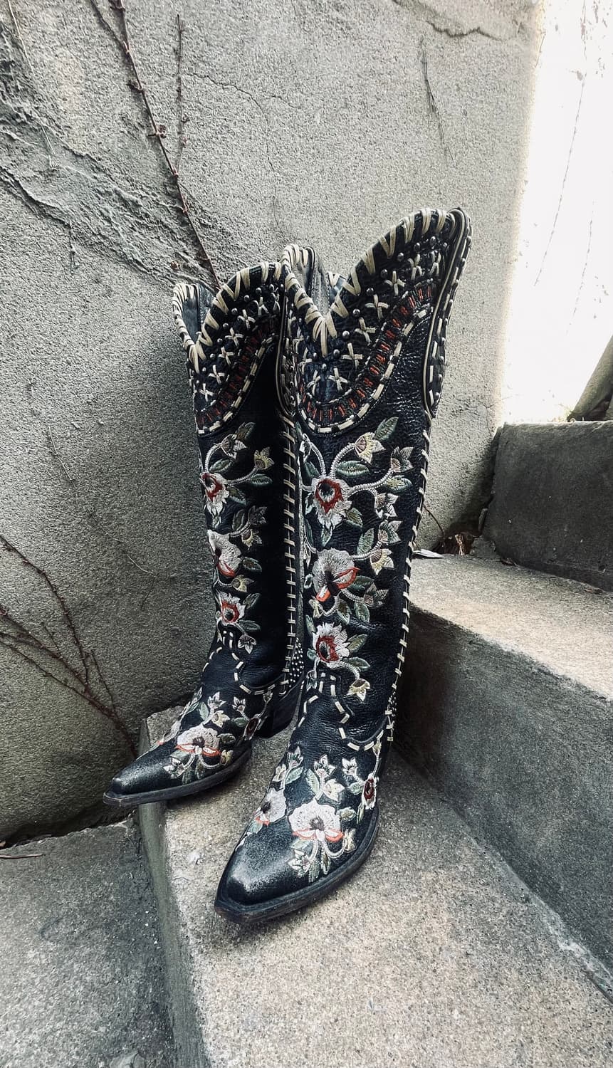 OLD GRINGO 플로럴 자수  웨스턴 롱부츠(240) 상품이미지2