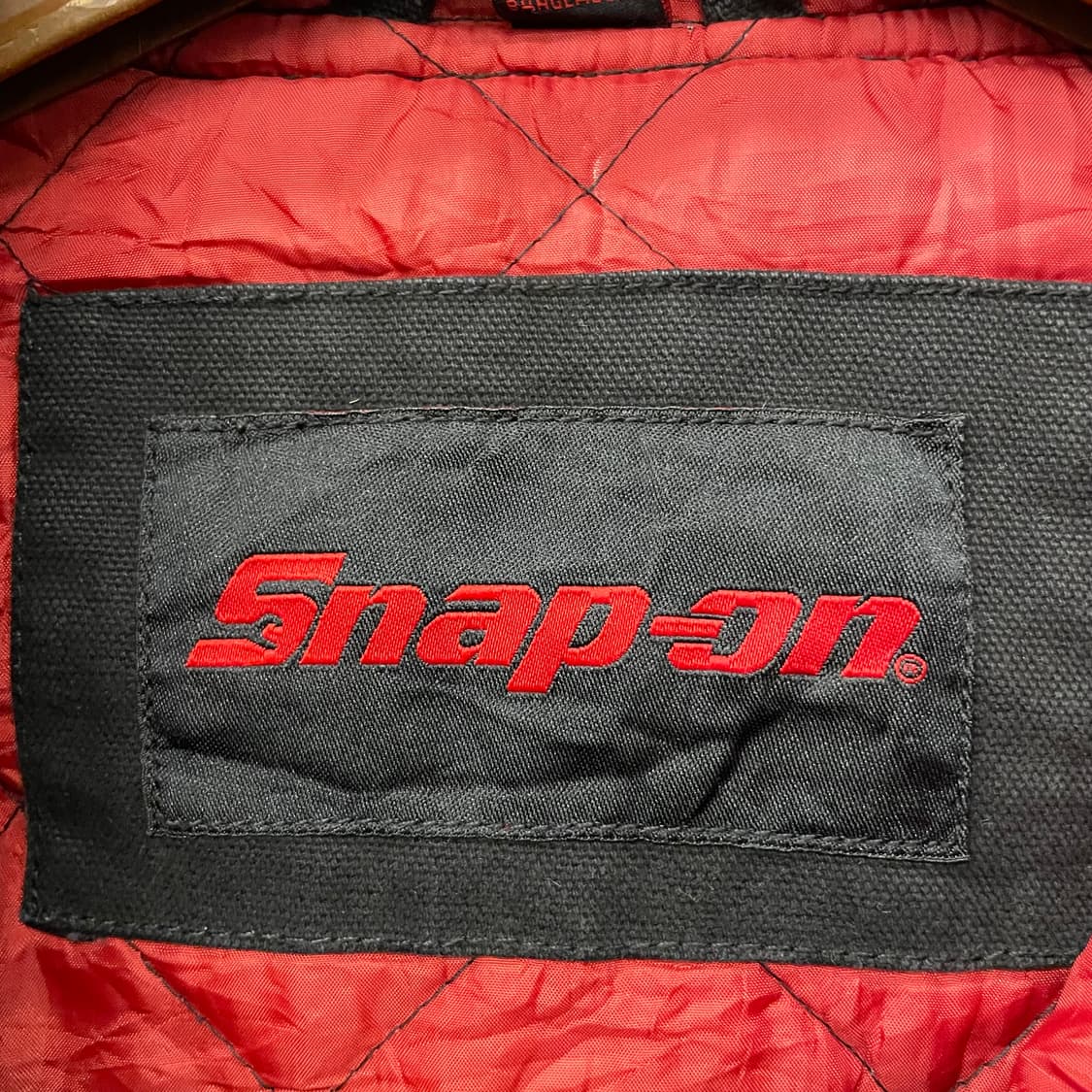 10s 스냅온 Snap-on 워시드 성조기 패치 액티브 레이싱 워크 자켓 상품이미지9