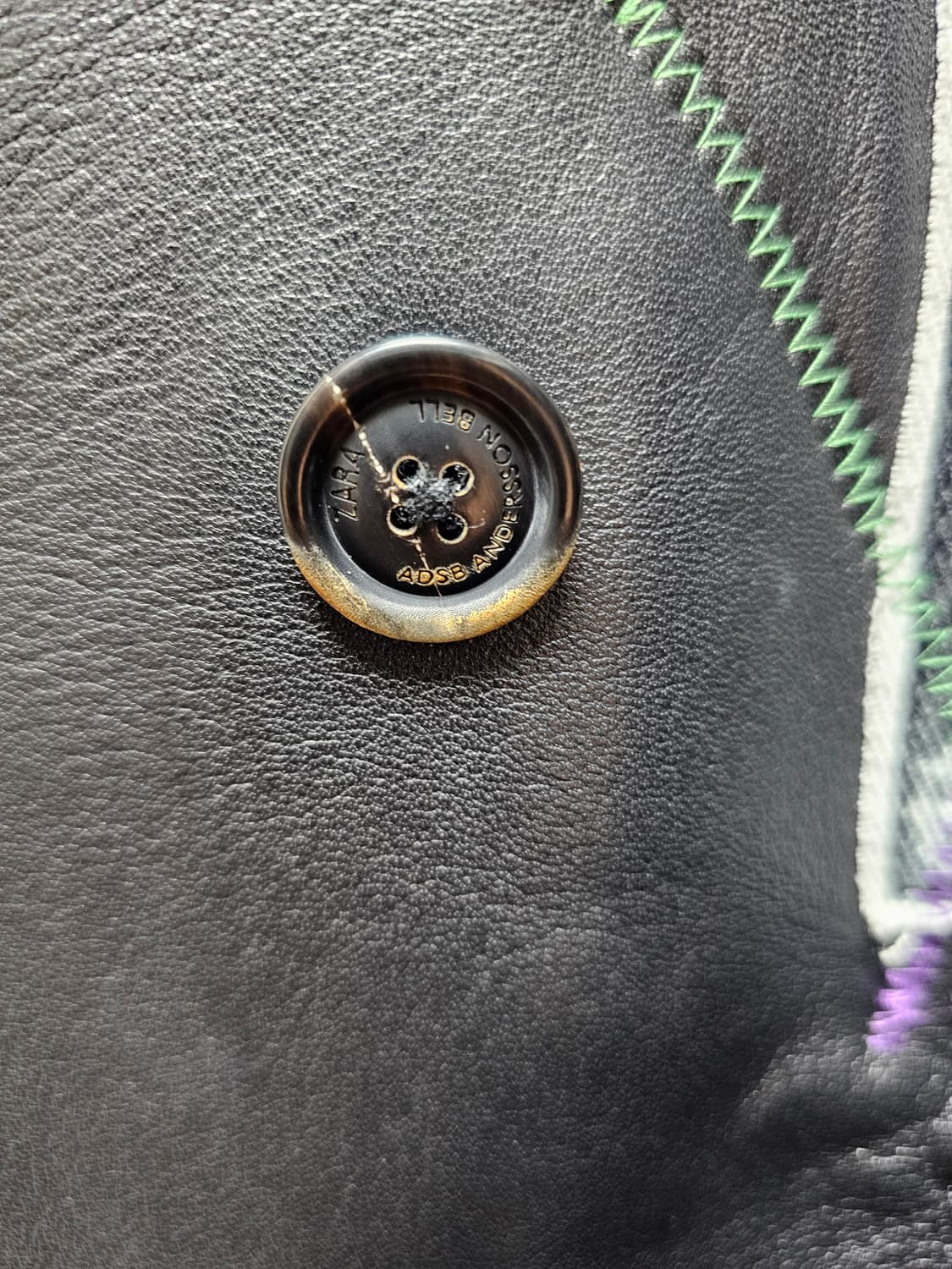 새상품 자라 앤더슨벨 콜라보 니트 가죽 자켓 상품이미지10