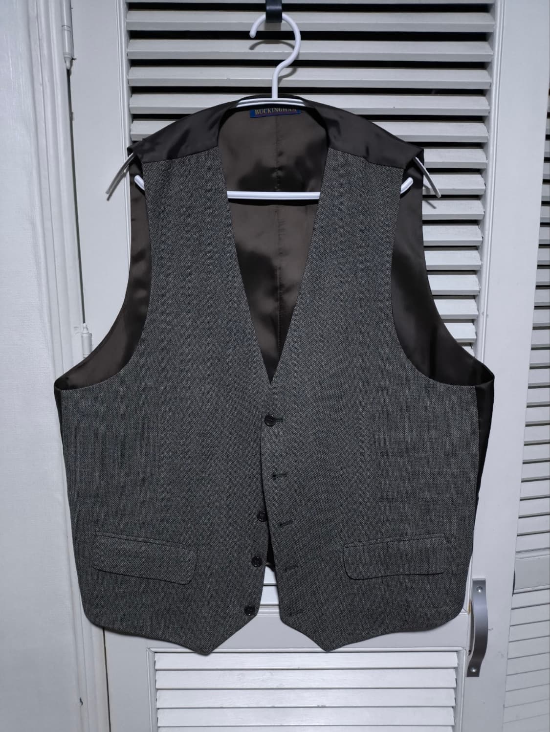 EL사이즈 에스카드릴 헤링본 풀세트 넥타이 베스트 정장 셋업 상품이미지7