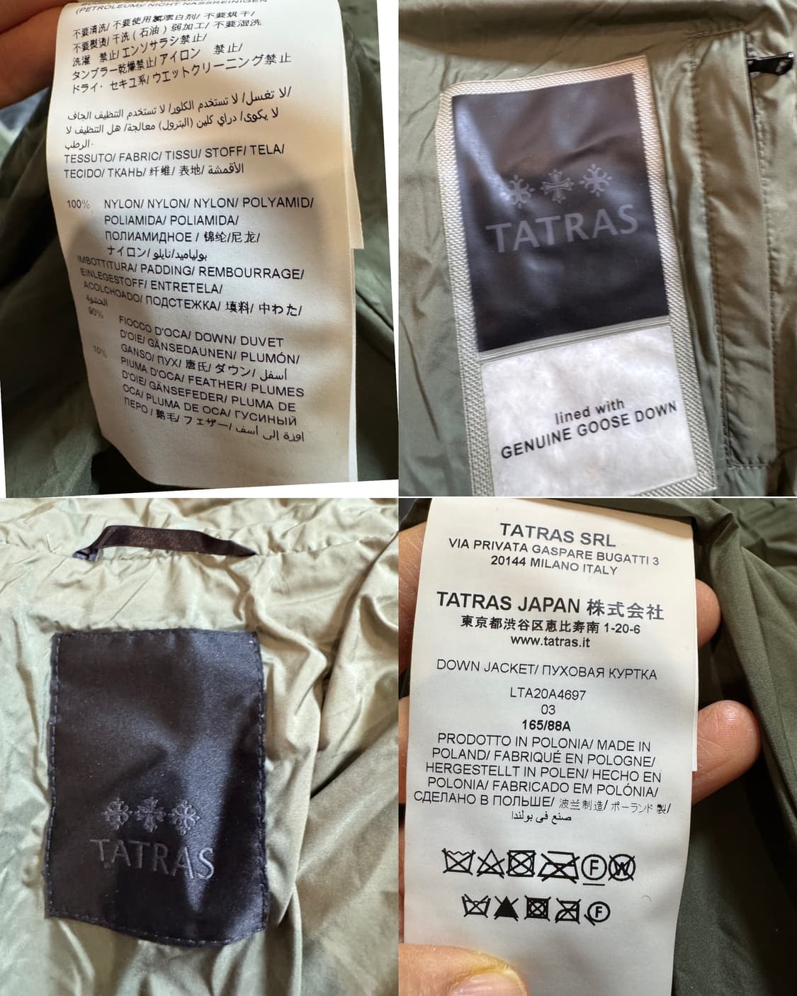 타트라스 아고냐 패딩  상품이미지10