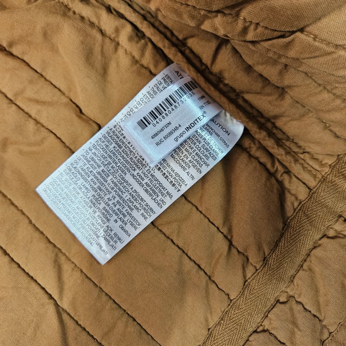 자라(ZARA) 세로 깔깔이 집업 자켓 M size 상품이미지7