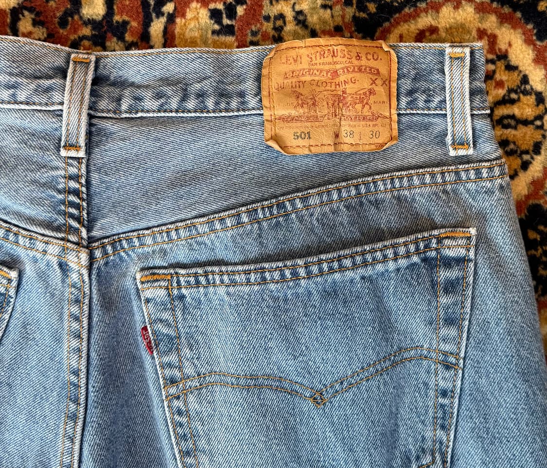 90s usa 빈티지 리바이스 501 데님 38(35~37) (577) 상품이미지3