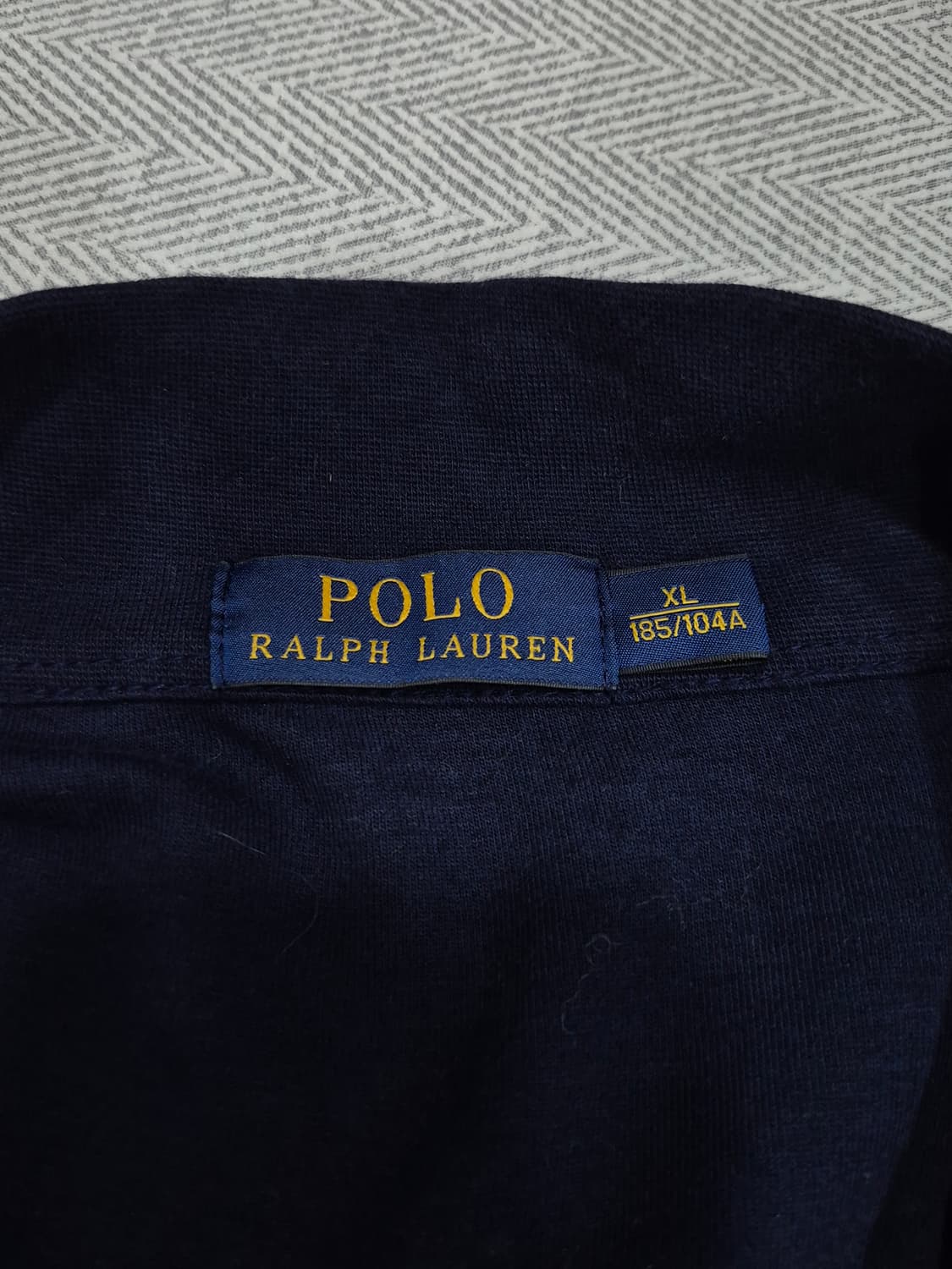 폴로랄프로렌 네이비 코튼 하프 집업 긴팔티 남성 105사이즈 상품이미지5