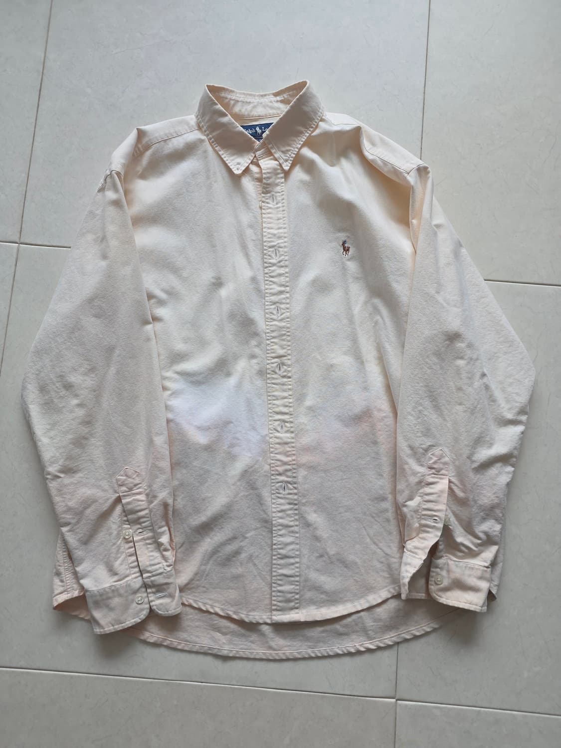 폴로 블레이크핏 옥스포드셔츠 옐로우 XL 상품이미지1