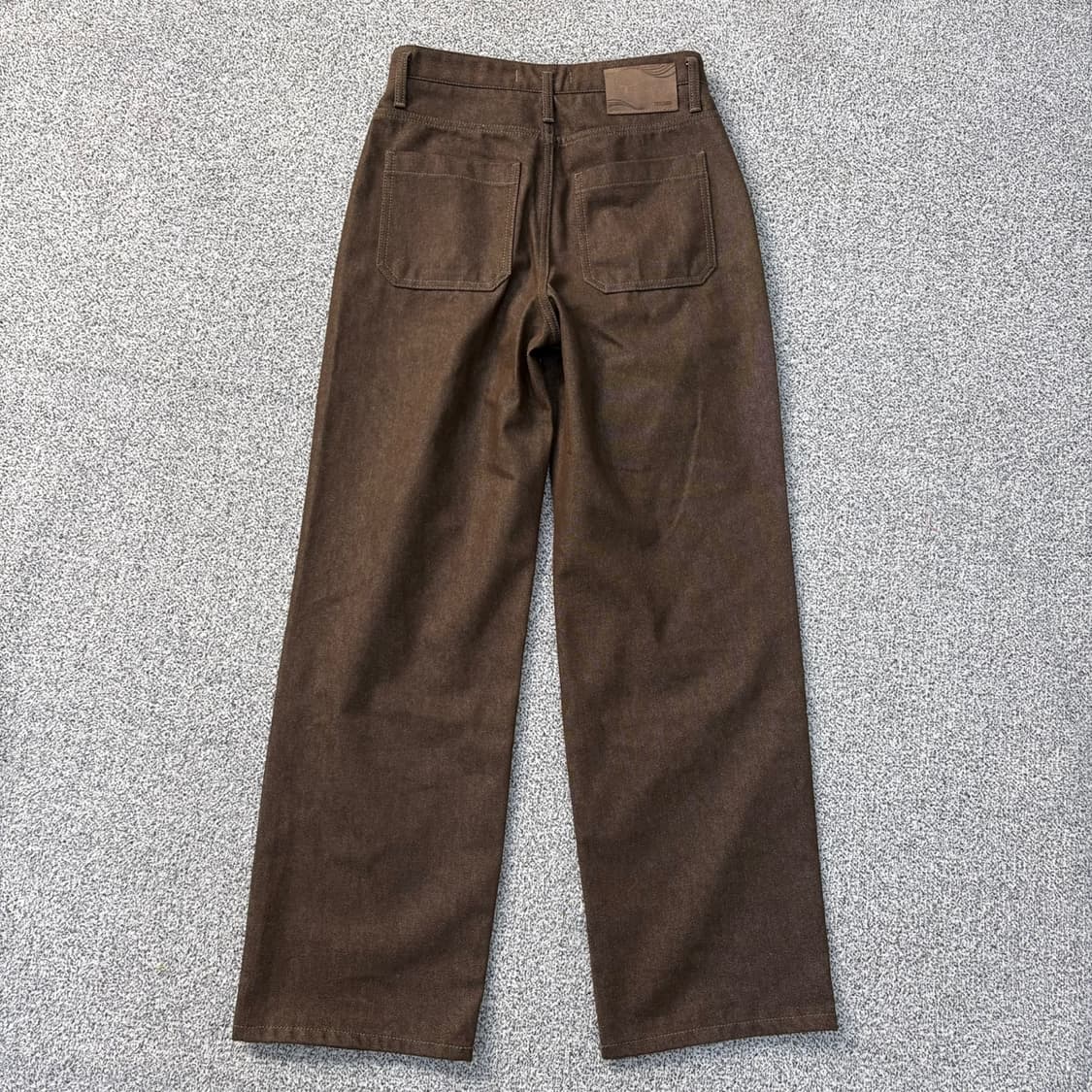 S 미나브 남성 핀턱 와이드 팬츠 브라운 0331J 상품이미지3