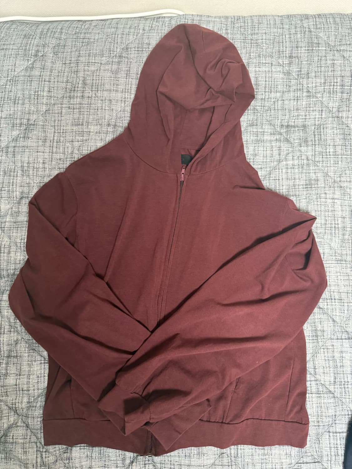 머듈 후드집업 버건디 3사이즈 상품이미지1