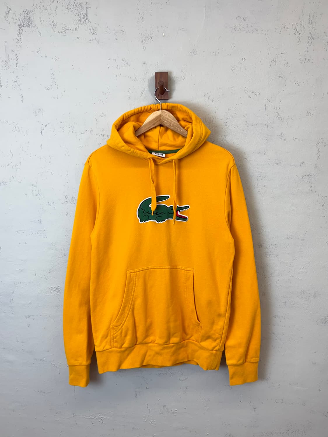 라코스테 빅크록 옐로우 후드티 상품이미지1