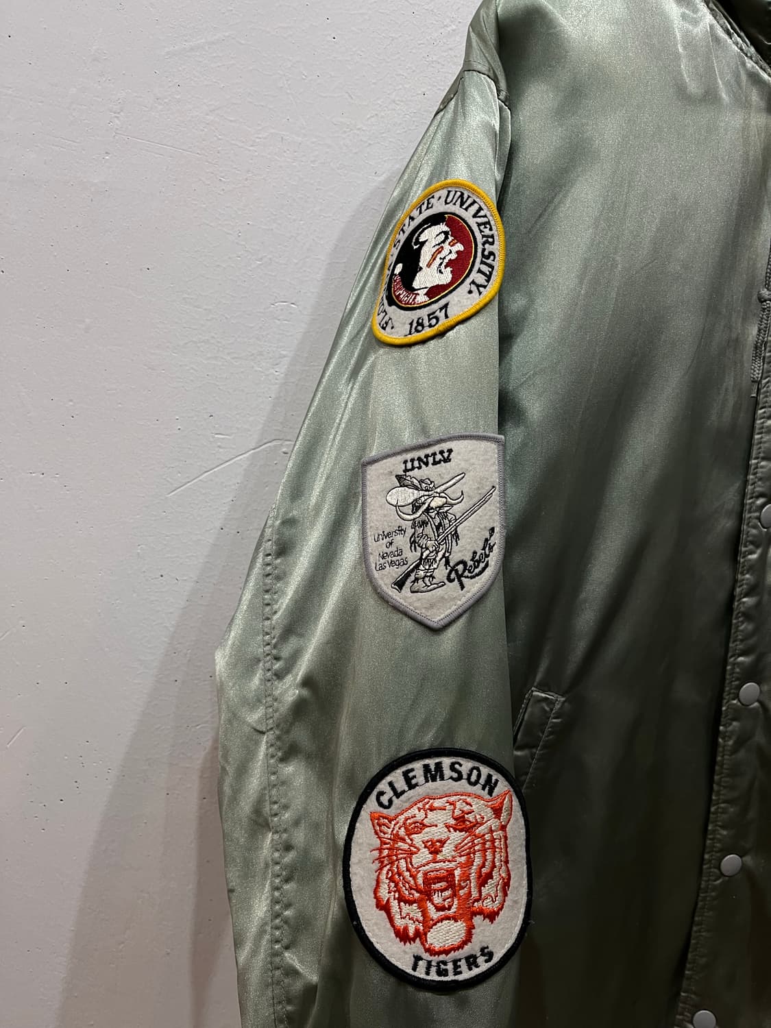 US COLLEGE 빈티지 미국대학 패치워크 점퍼 상품이미지4