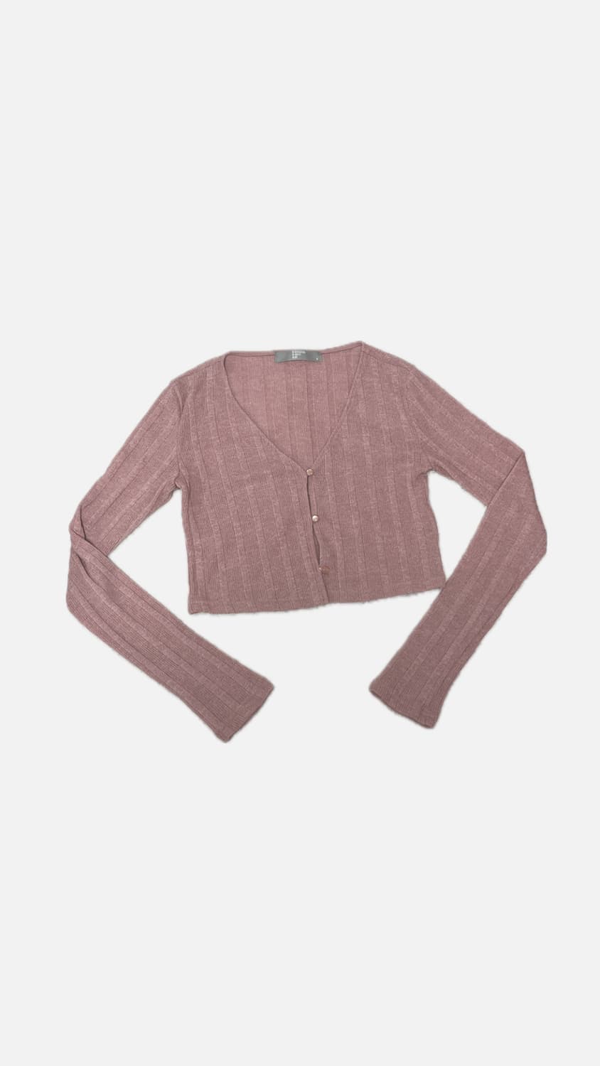 에잇세컨즈 핑크 크롭 가디건 8seconds crop cardigan 상품이미지1