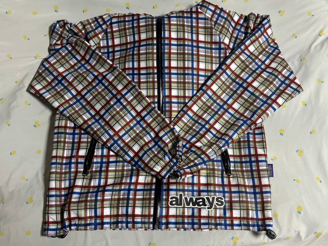 plaid bandemic jacket - burgundy / blue 상품이미지2