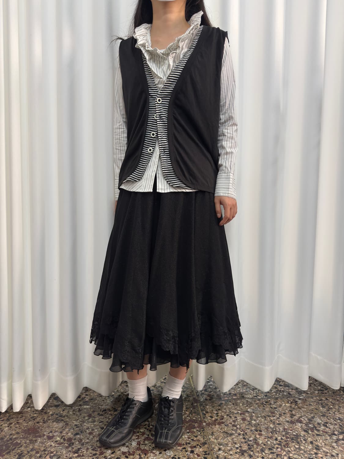 stripe detail vest 상품이미지4