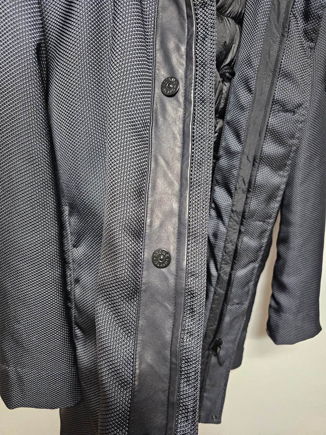 스톤아일랜드 모디파이드 파나마 6/3 HT 나일론 + 레더 다운 파카 상품이미지5