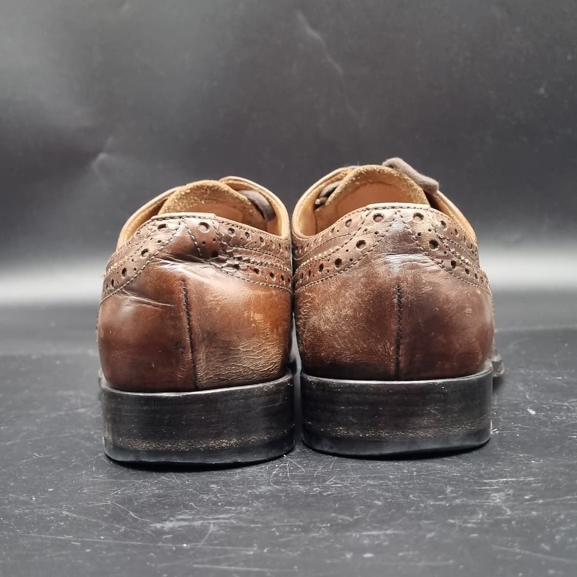 금강 헤리티지리갈 남성윙팁구두 실사이즈255 상품이미지4