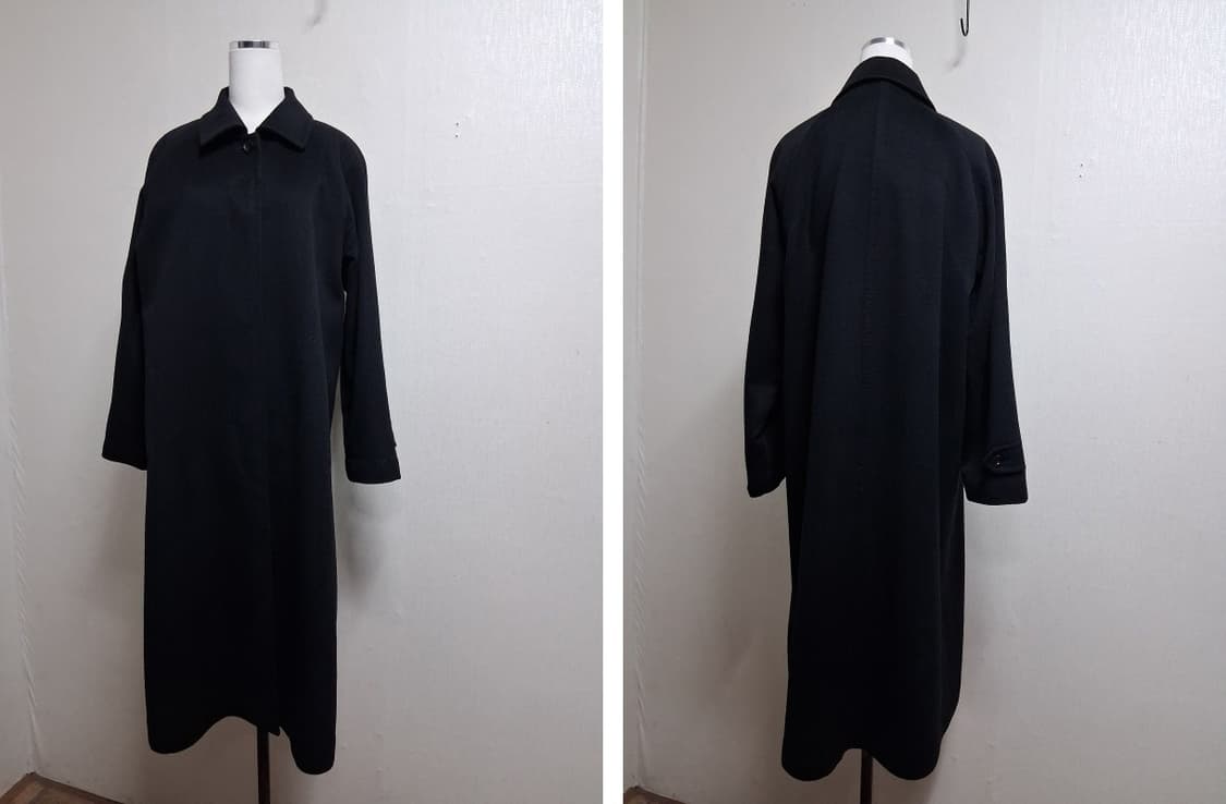 Laseine 100% 퓨어캐시미어롱코트 블랙 여성 77까지
 상품이미지3